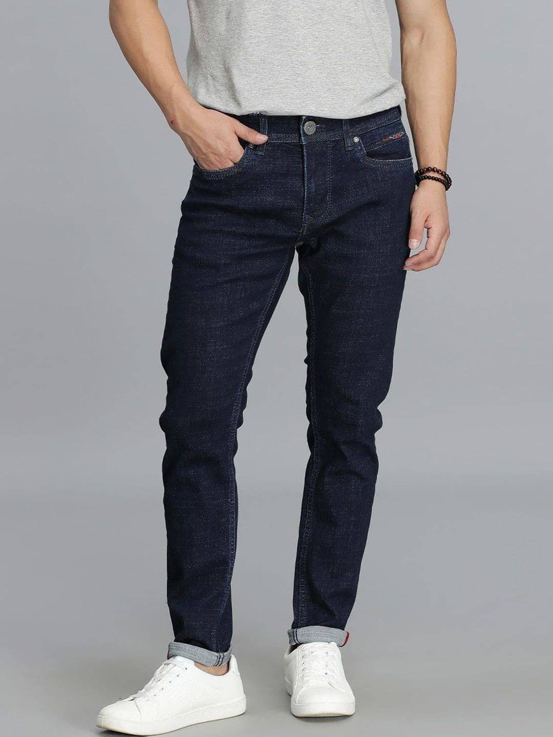 Rookies Men Skinny Fit Low-Rise Stretchable Jeans - view 1