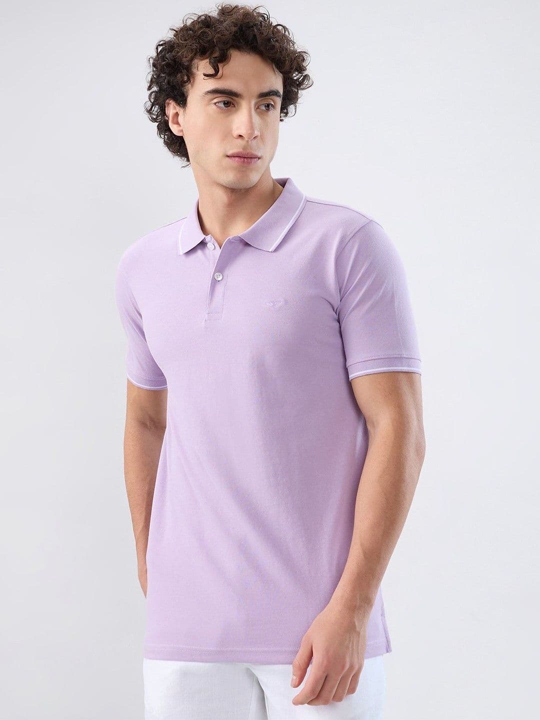 Park Avenue Men Polo Collar Slim Fit T-shirt - view 1