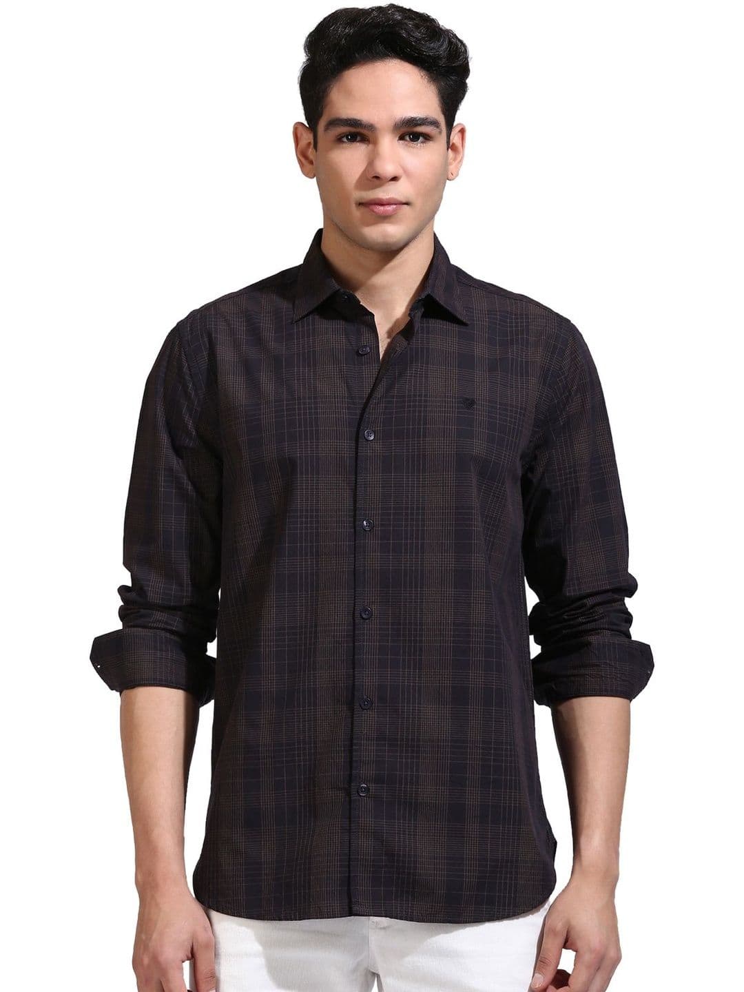 INVICTUS Men Standard Slim Fit Checked Casual Shirt - view 1