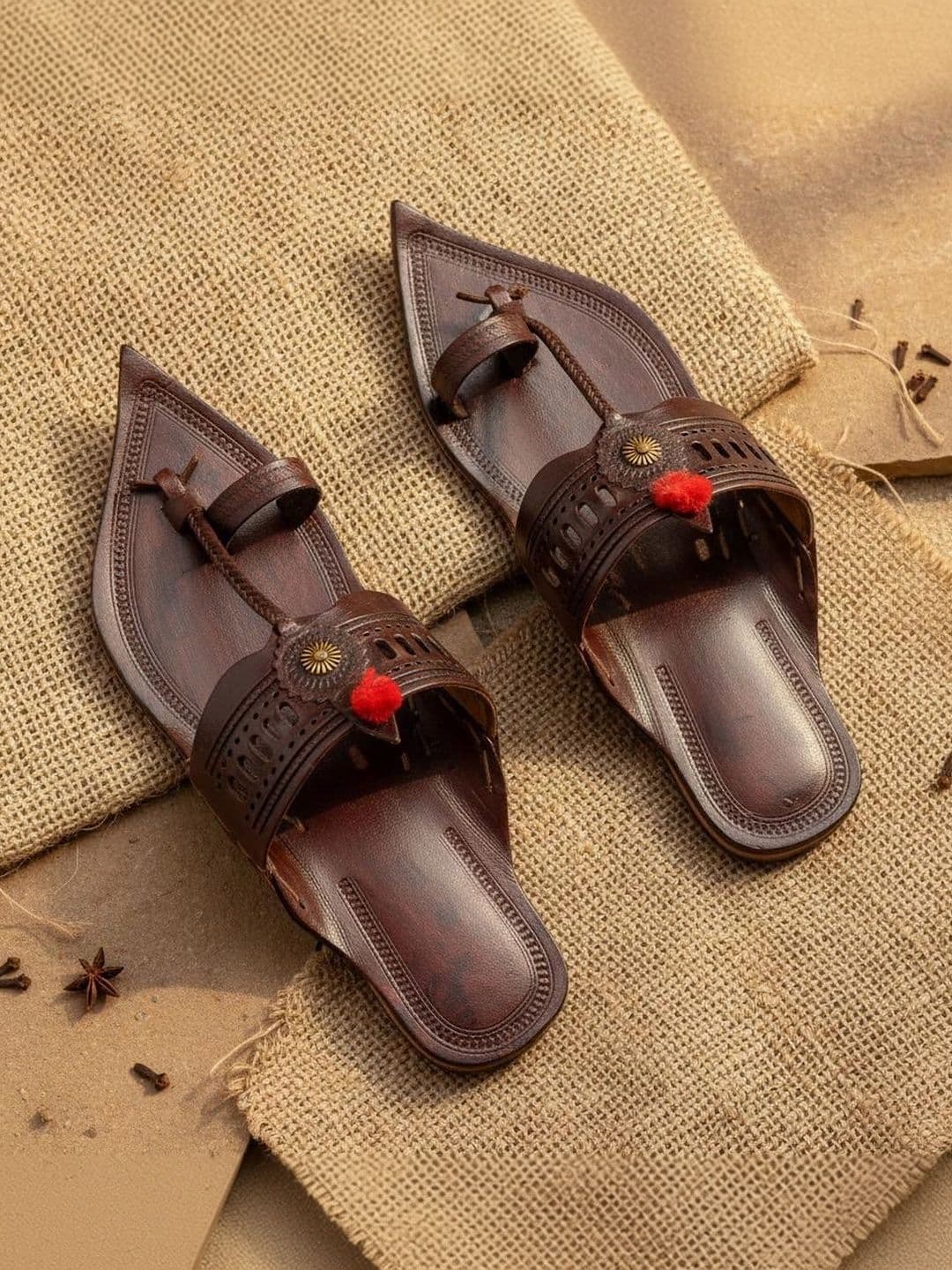 ROYAL KHWAAB Men Ethnic Leather Fashion Sandals - view 1