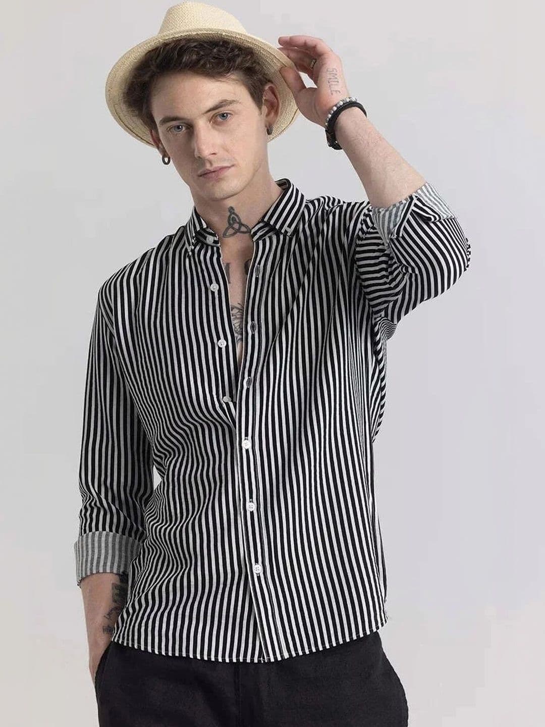 OTUS Men Classic Striped Casual Shirt - view 1