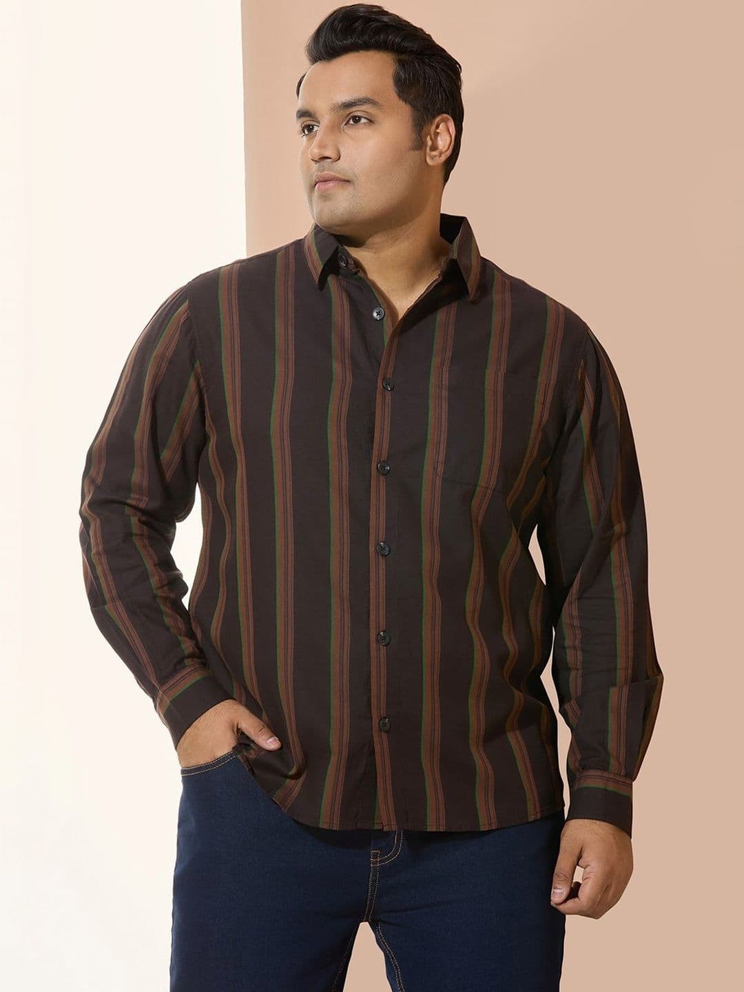 NEON CHILLIE Men Striped Casual Shirt - view 1
