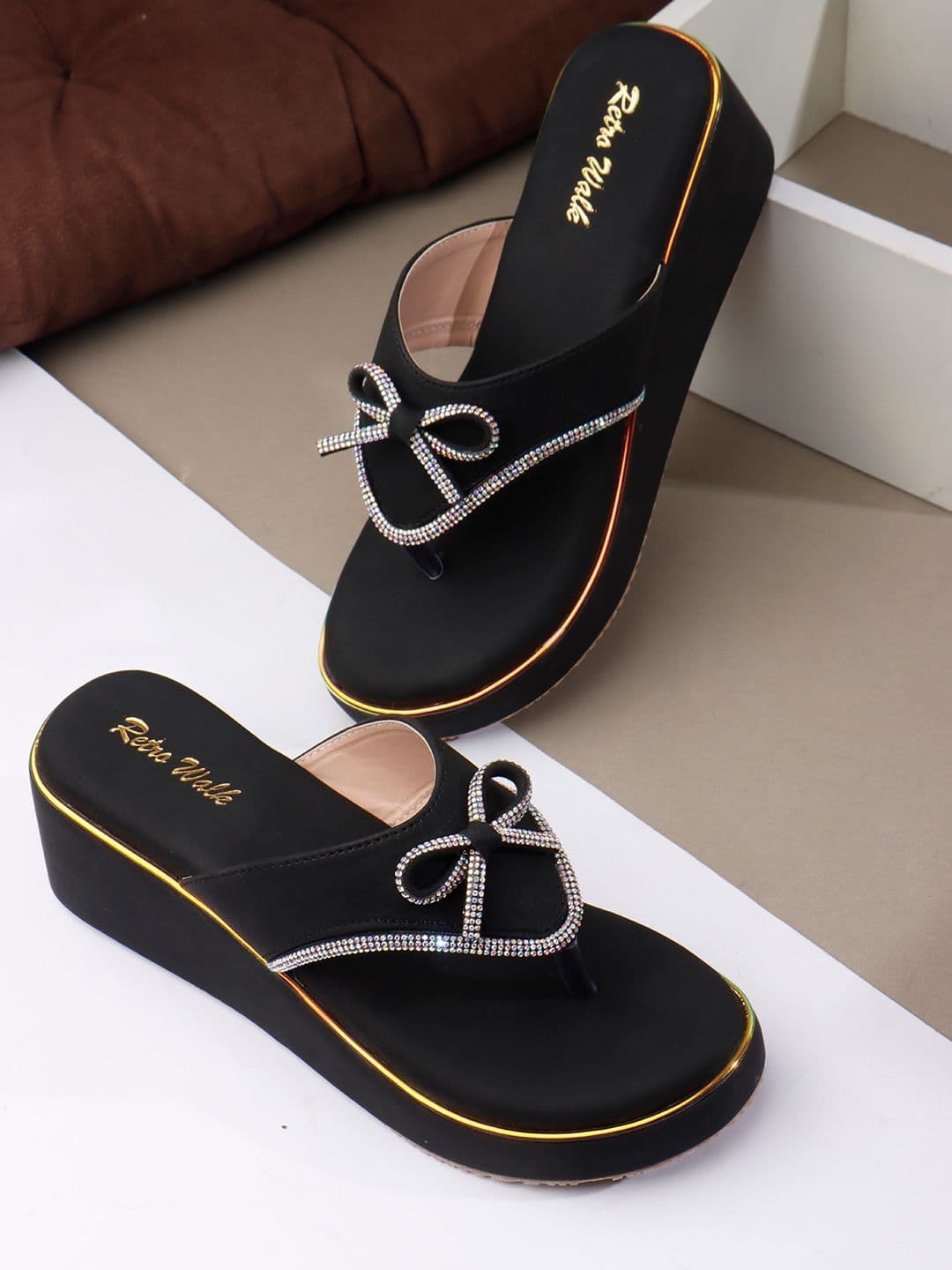 Retro Walk Wedge Sandals - view 1