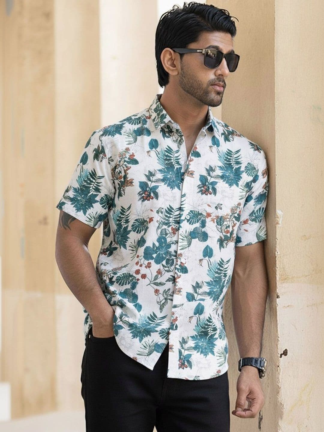 RAHI TRENDZ Men Modern Floral Printed Casual Shirt - view 1
