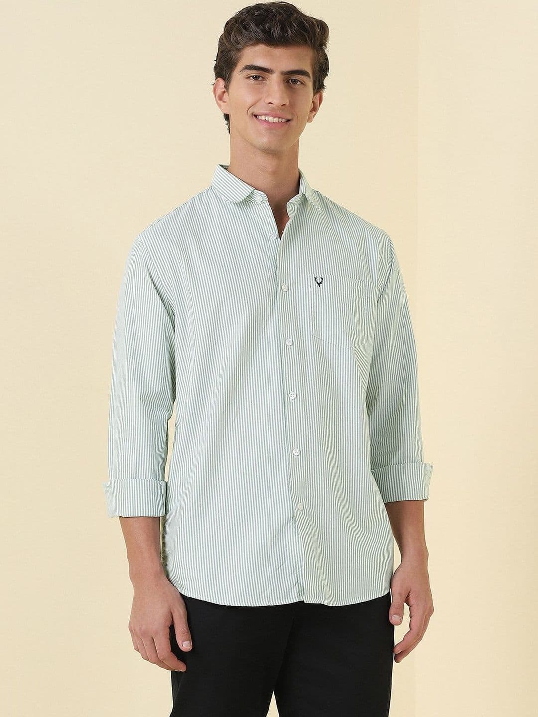 Allen Solly Men Slim Fit Striped Casual Shirt - view 1