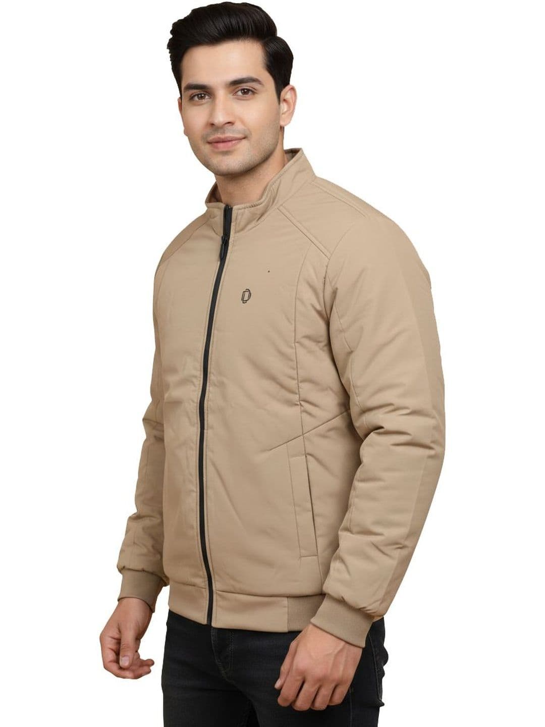 Dollar Men Reflective Strip Outdoor Puffer Jacket - view 1