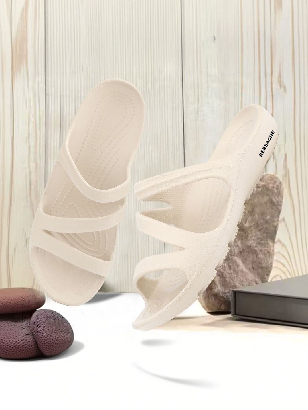 BERSACHE Women Open Toe Flats - view 1