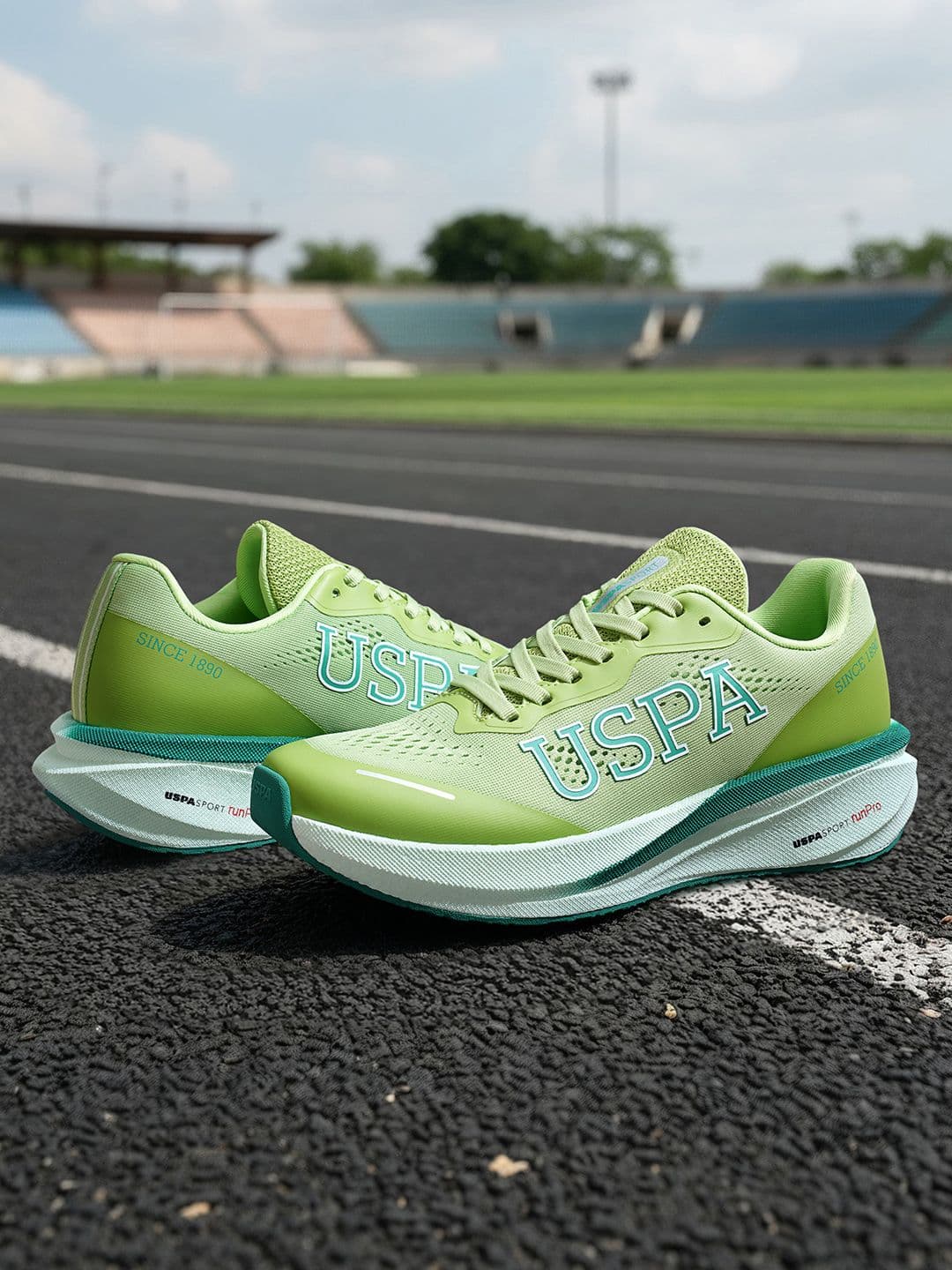 U.S. Polo Assn. Rainer Green Run Pro Running Shoes - view 1