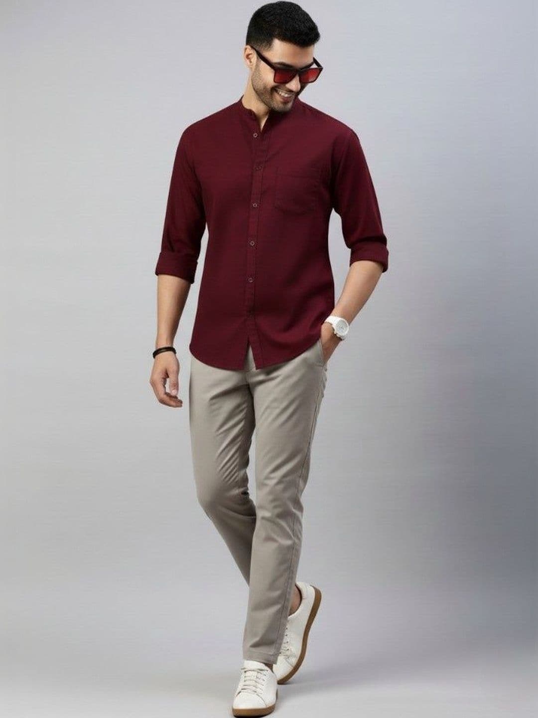 Famuzz Men Smart Slim Fit Casual Shirt - view 1