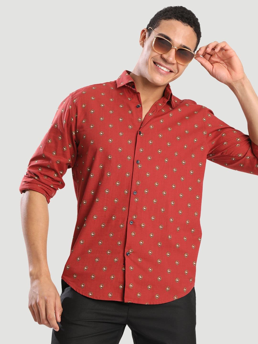 IVOC Men Regular Fit Floral Printed Casual Shirt - view 1