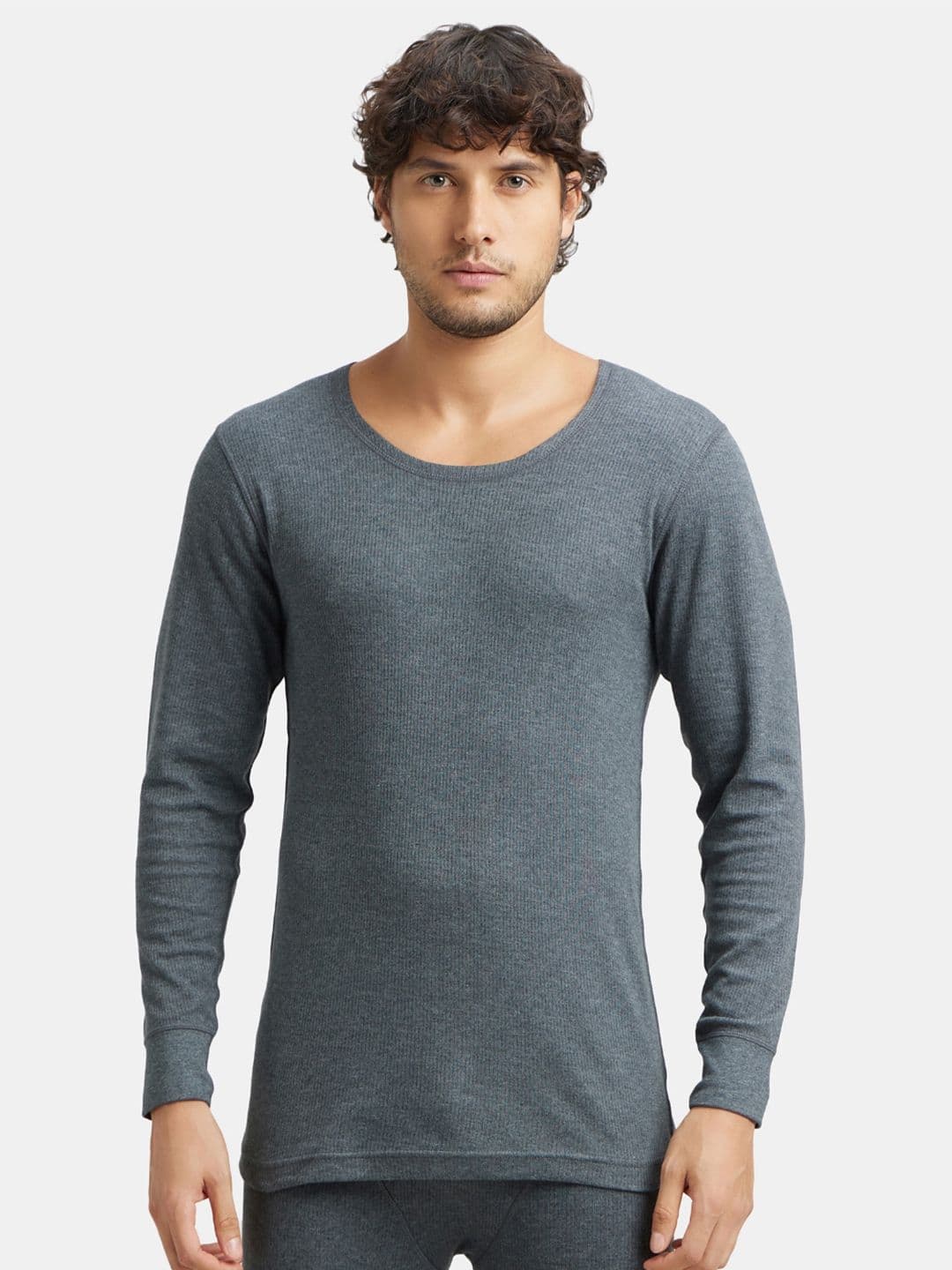 Jockey Super Combed Cotton Rich Full Sleeve Thermal Set With StayWarm Technology - 2404 - view 1