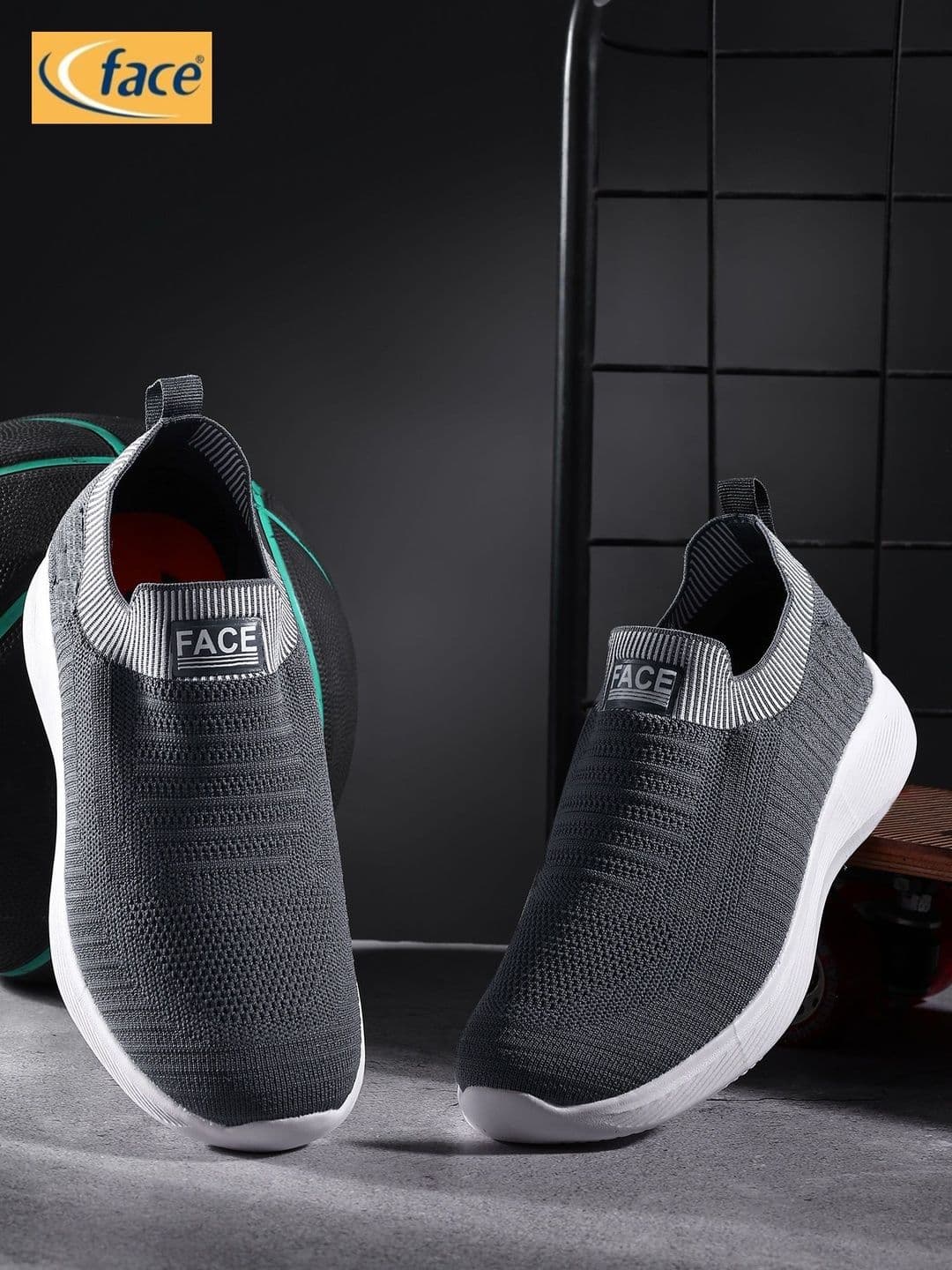 FACE Men Mesh Running Non-Marking Shoes - view 1