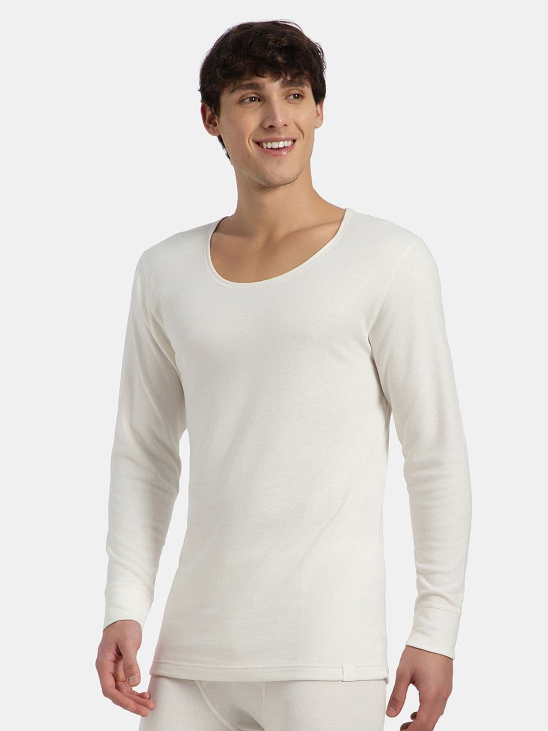 Jockey Super Combed Cotton Rich Brushed Fabric Full Sleeved Thermal Undershirt - 2403 - view 1