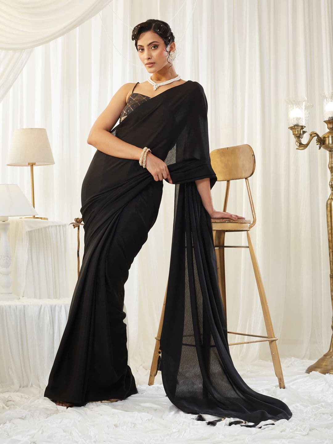 kasee Silk Blend Saree - view 1