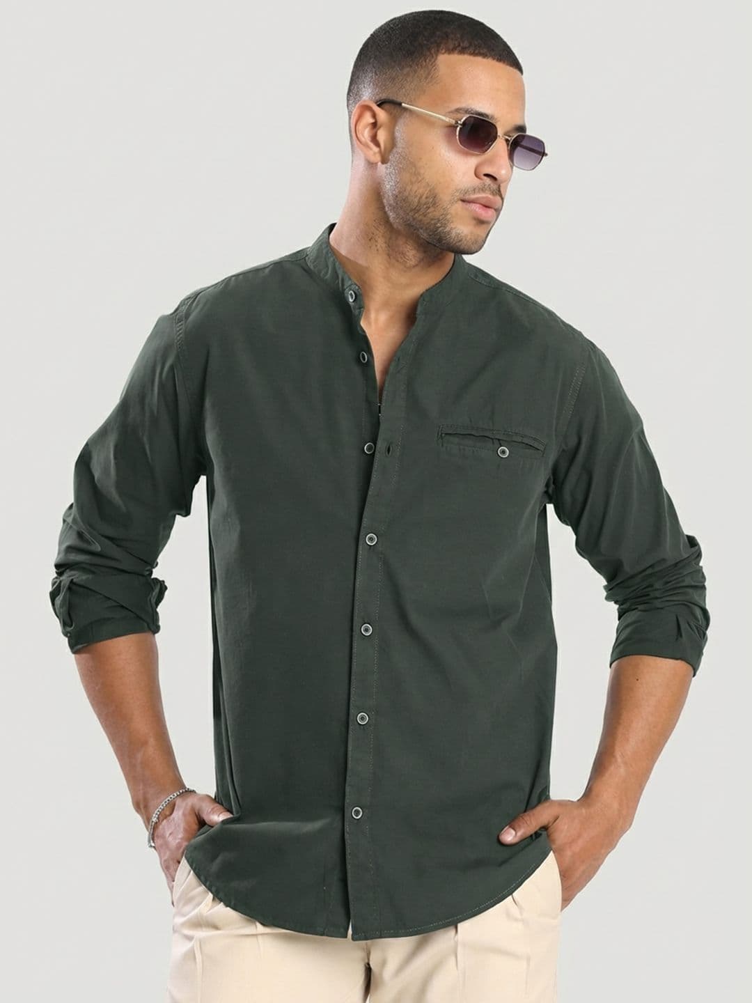 Bene Kleed Men Solid Regular Fit Casual Shirt - view 1