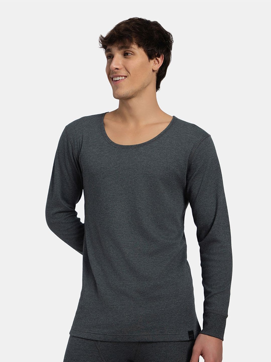 Jockey Super Combed Cotton Rich Brushed Fabric Full Sleeved Thermal Undershirt - 2403 - view 1