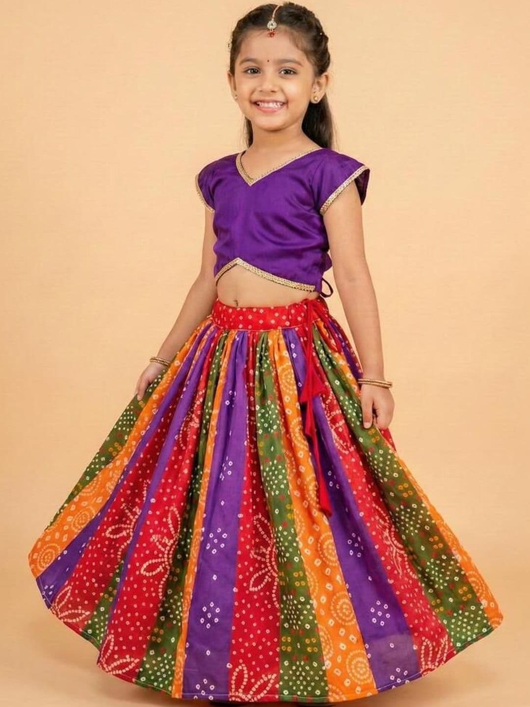 RJ ONLINE Girls Ready to Wear Lehenga & - view 1