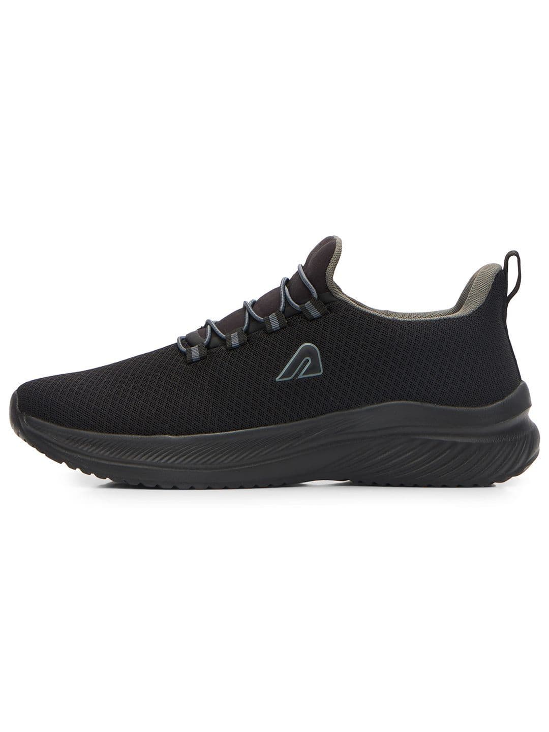 BOLDFIT Men Black Flexcush Walking Shoes - view 1