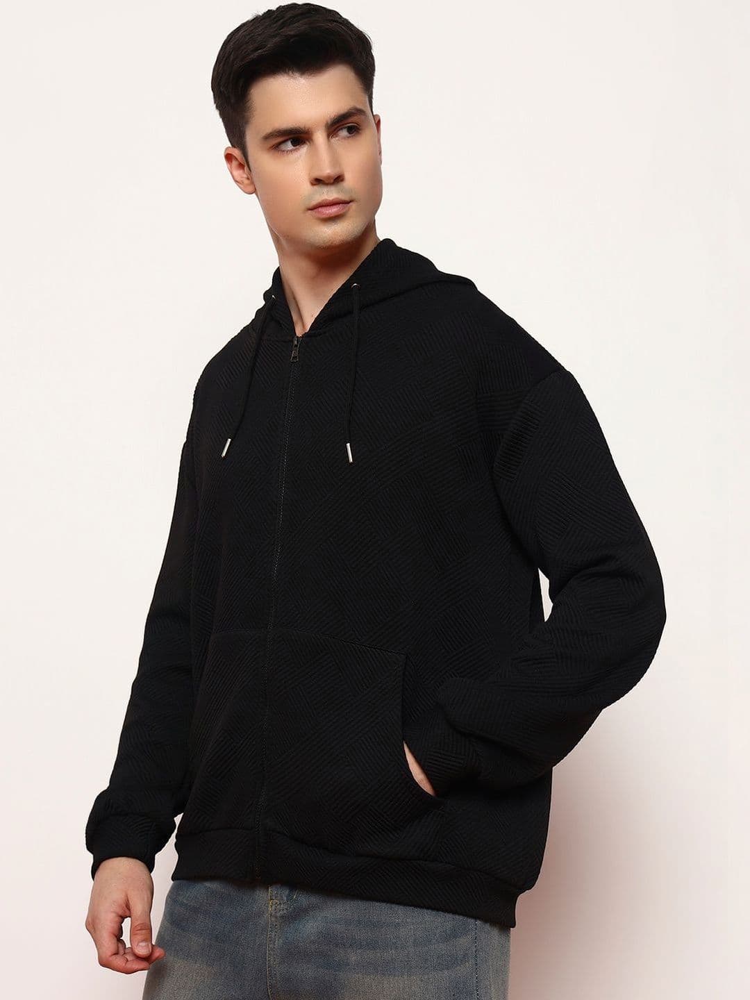 GENZILOOKS Men Hooded Organic Cotton Oversized Jacket - view 1