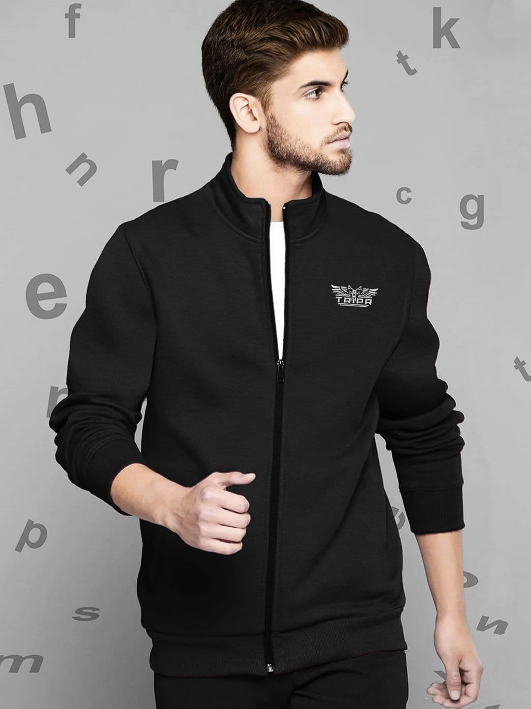 TRIPR Men Brand Logo Training or Gym Sporty Jacket - view 1