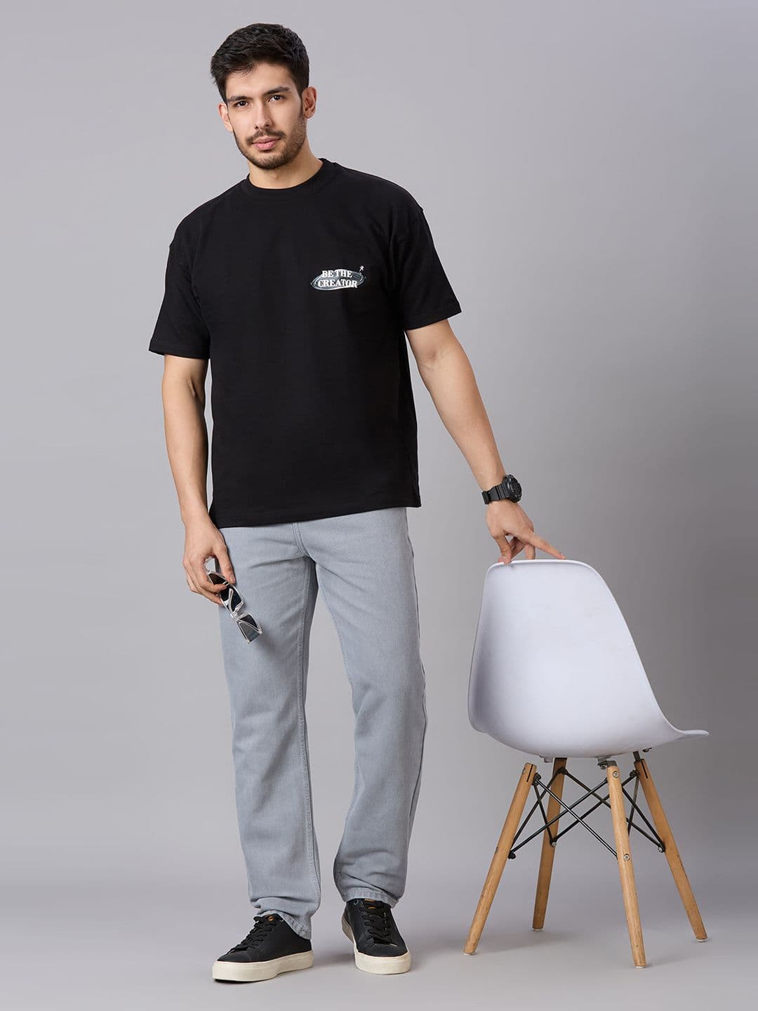Style Quotient Men Loose Relaxed Fit Mid-Rise Jeans - view 1