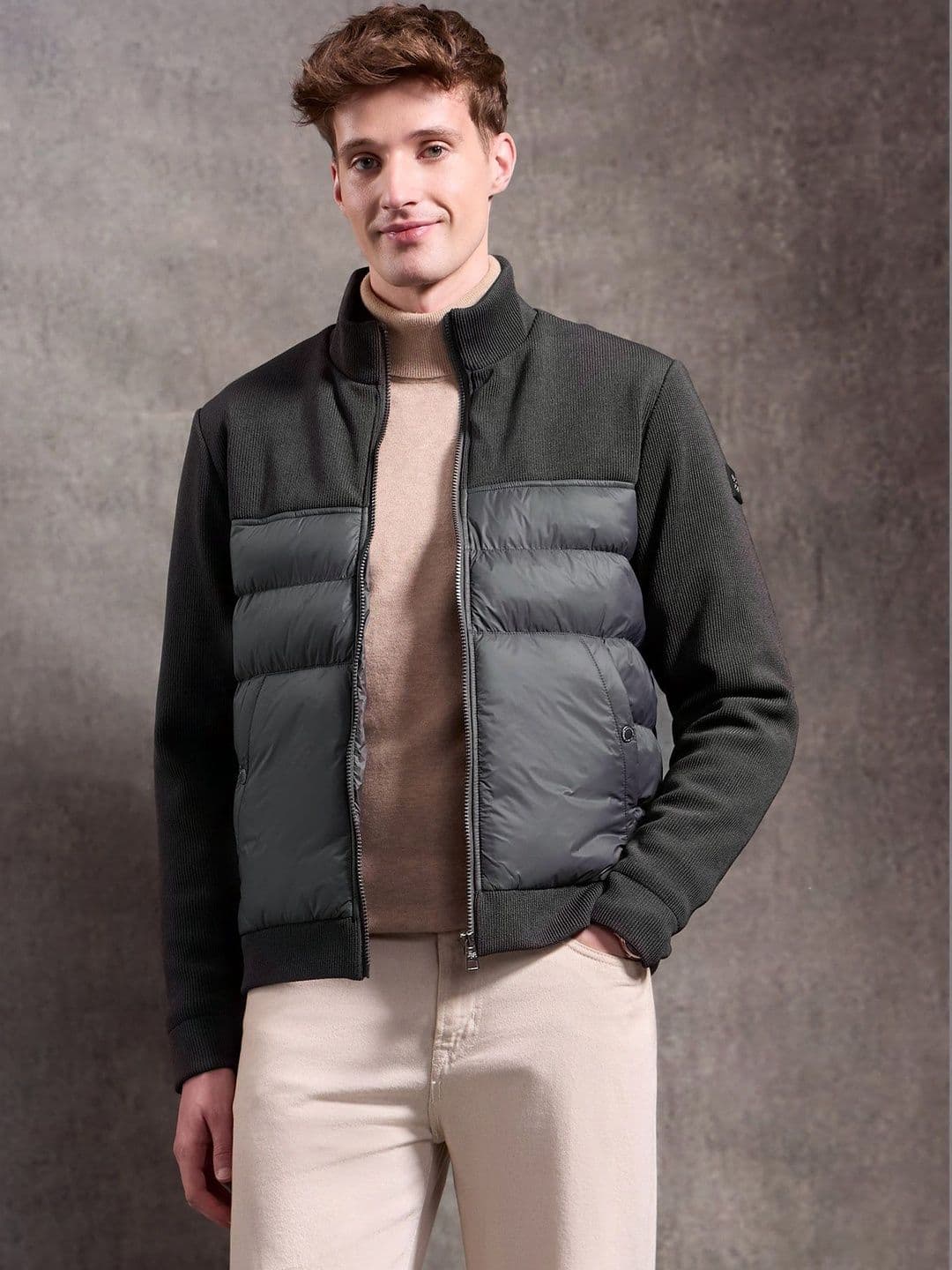U.S. Polo Assn. Denim Co. Men Colourblocked Lightweight Puffer Jacket - view 1