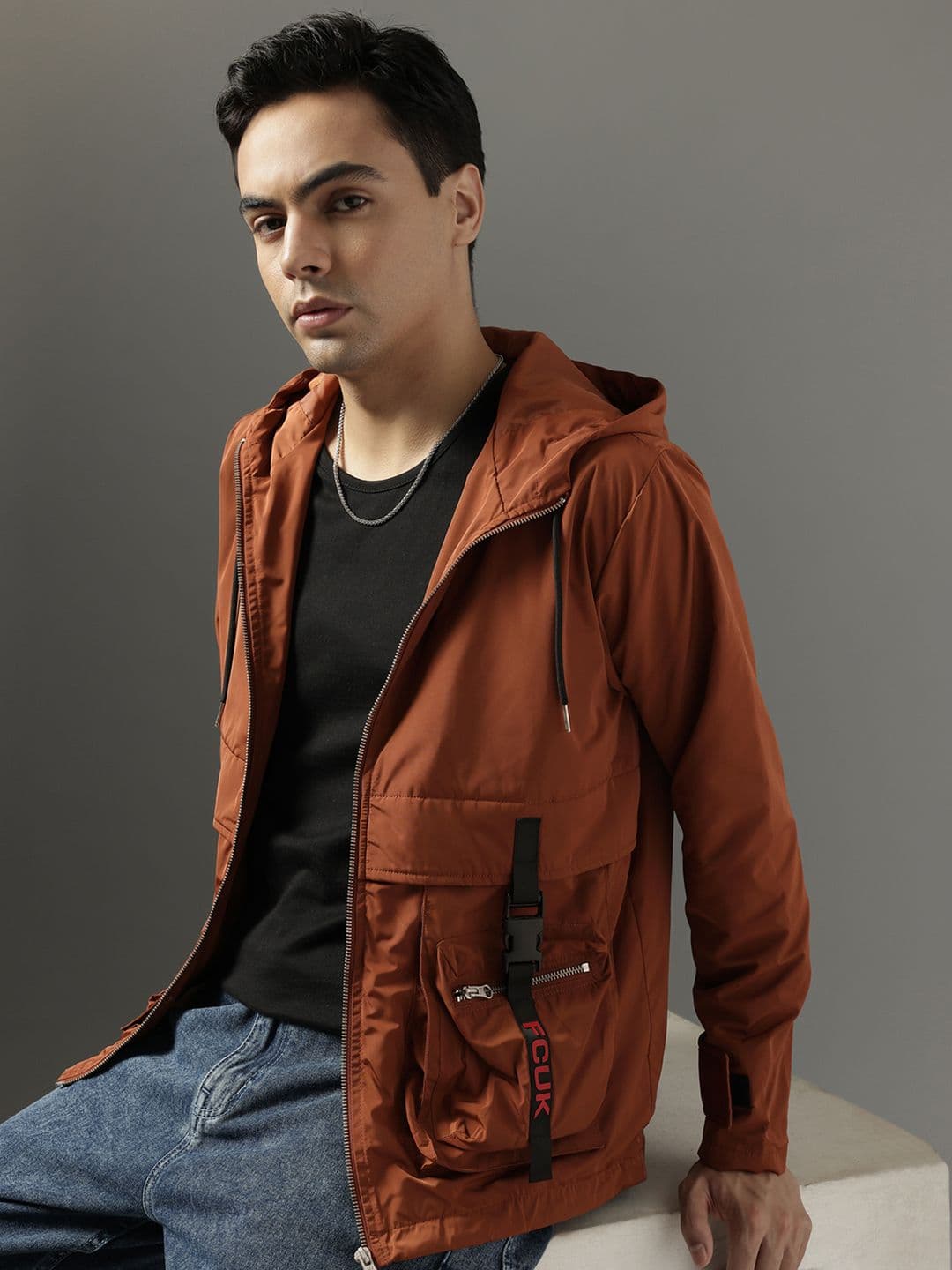 FCUK Hooded Tailored Jacket - view 1