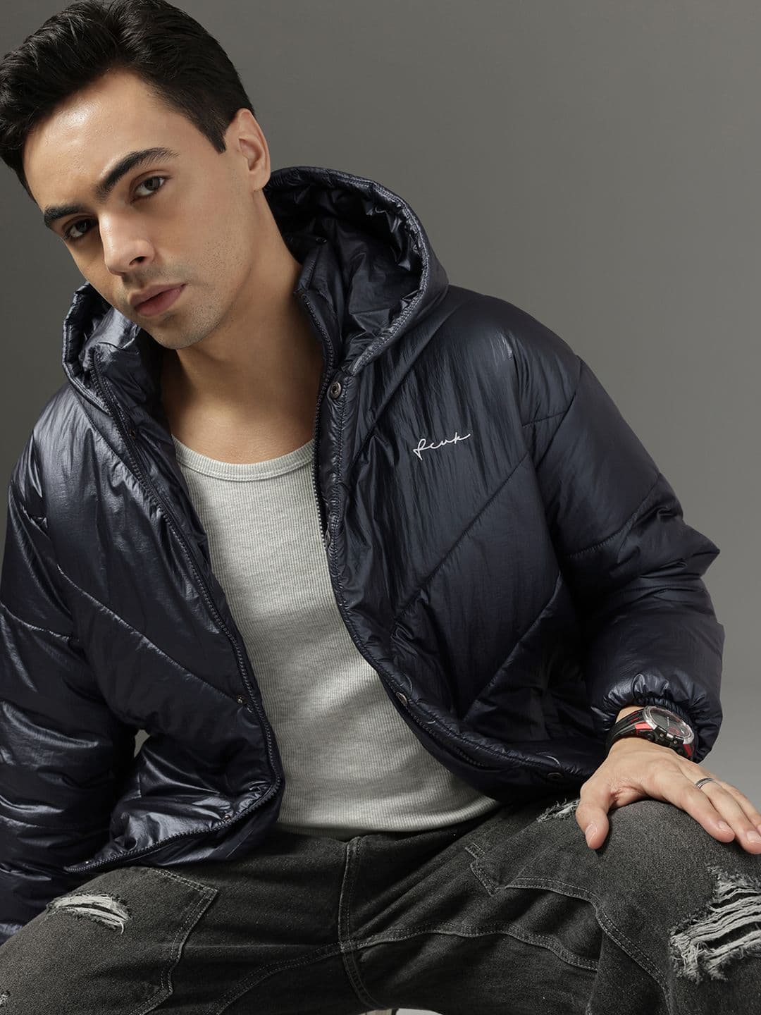 FCUK Hooded Puffer Jacket - view 1