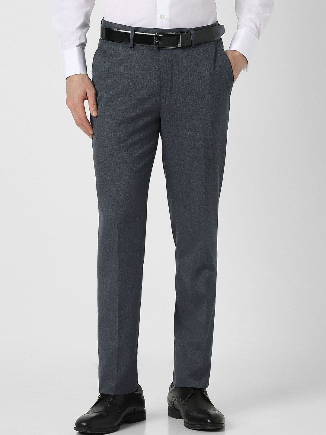 Peter England Men Slim Fit Trousers - view 1