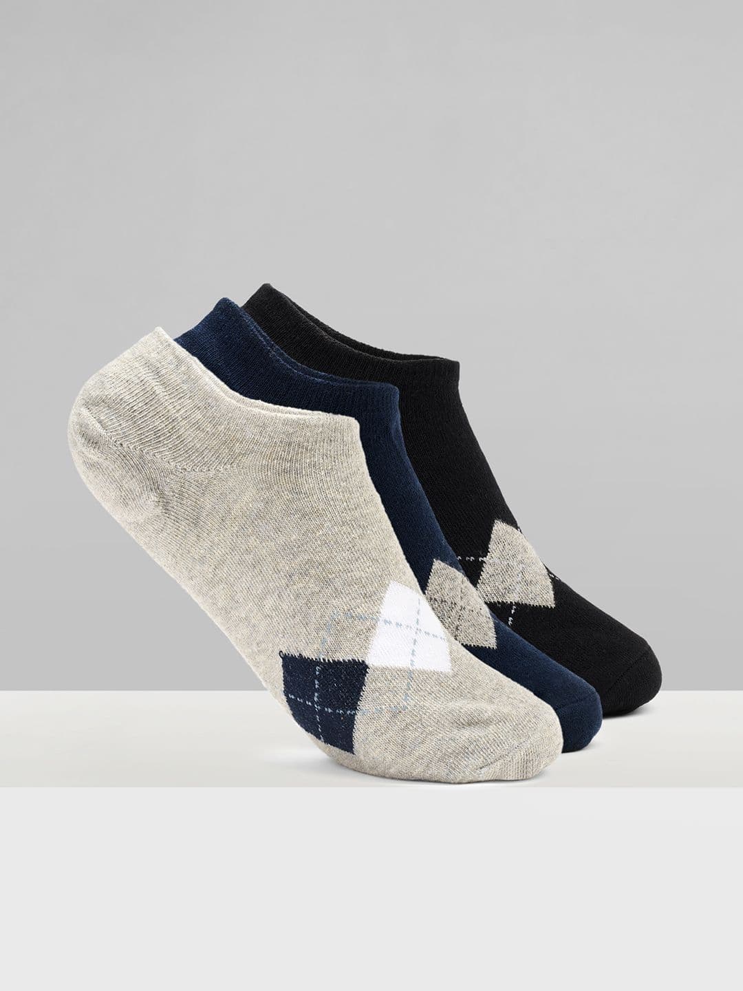 Ajile by Pantaloons Men 3-Pcs Ankle-Length Socks - view 1