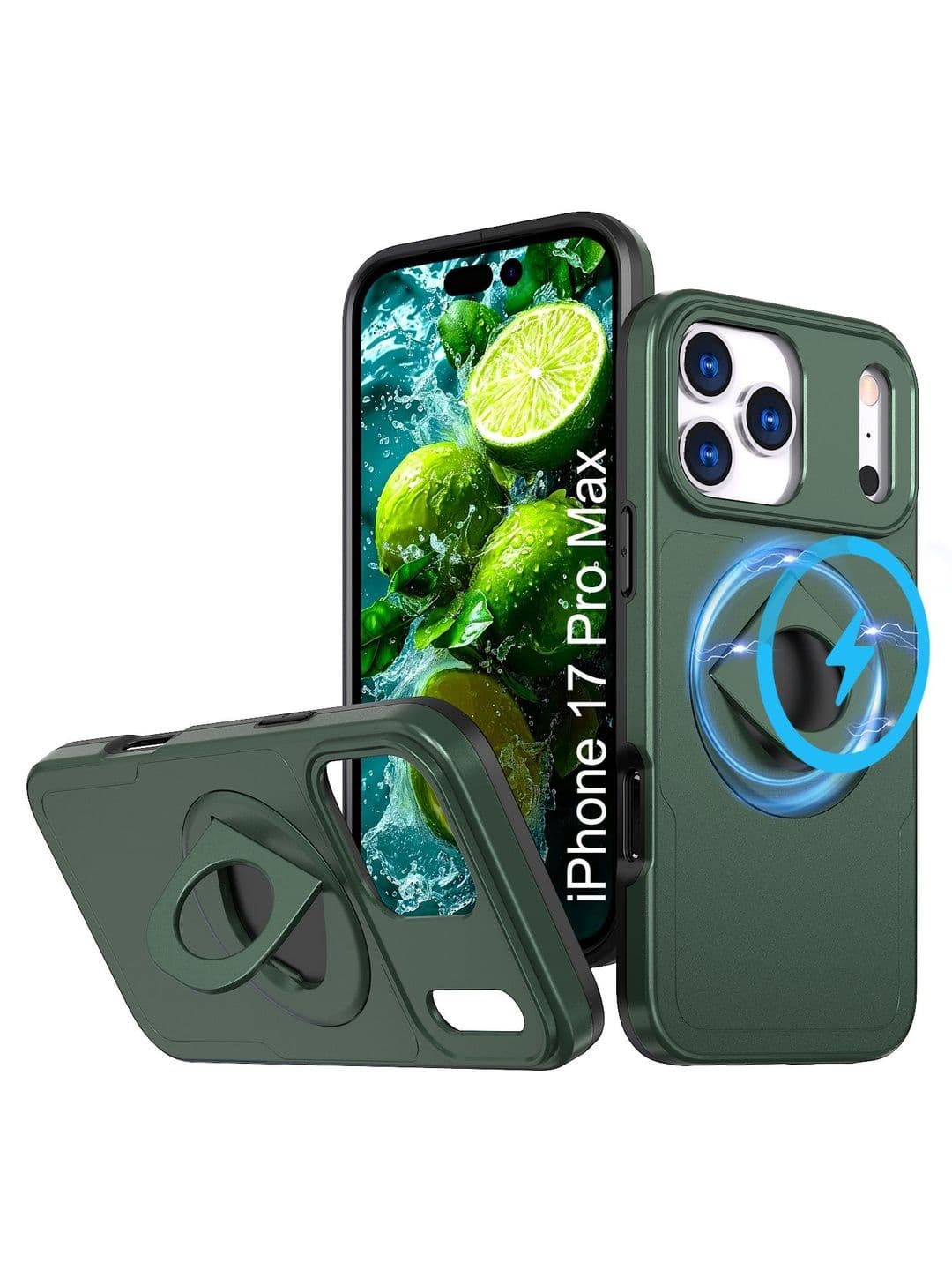 Luxury Kase Solid Printed iPhone 17 Pro Max Back Case Mobile Accessories