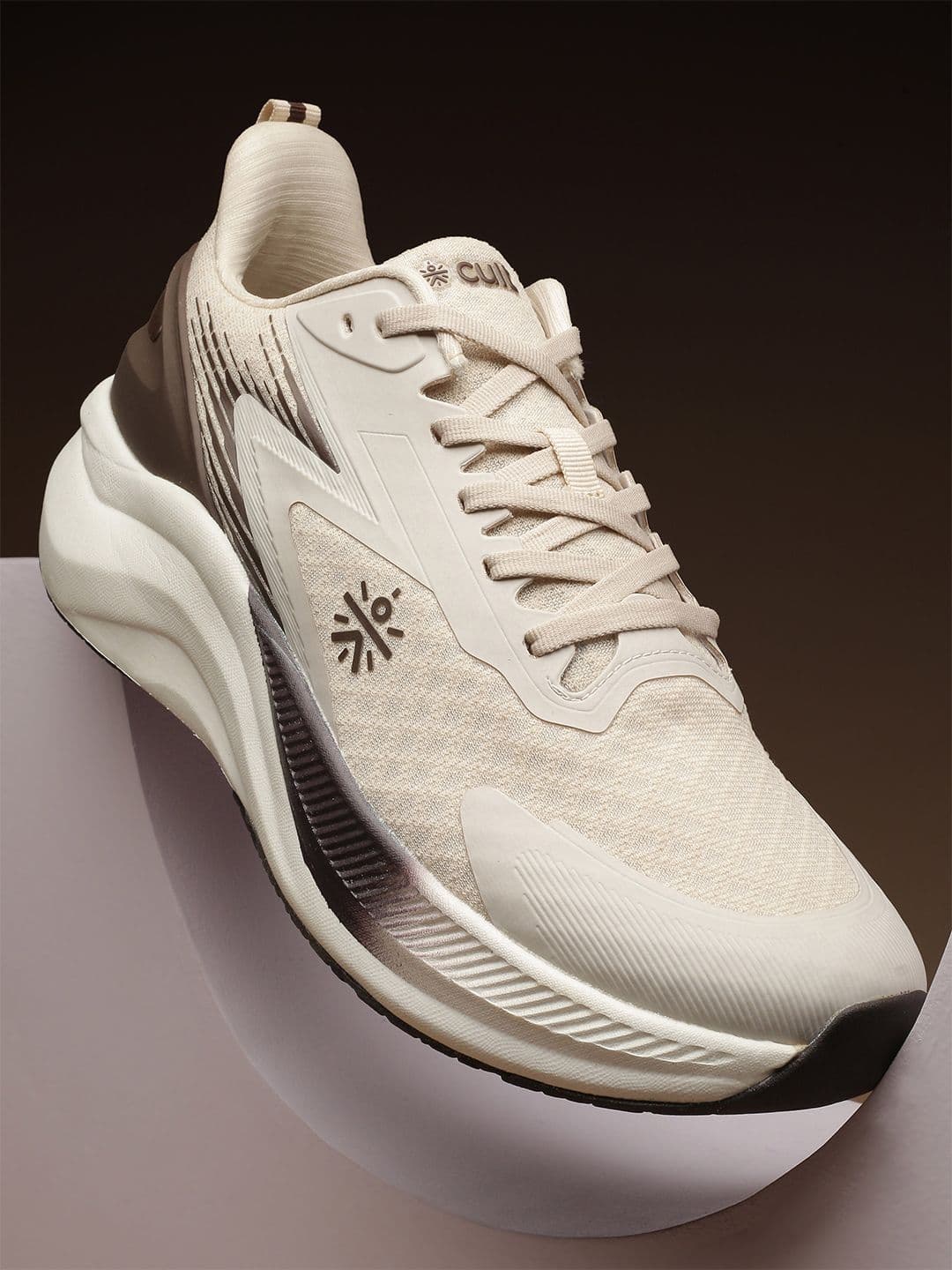 CULT Men's Revix Running Shoes - Cream & Brown - view 1