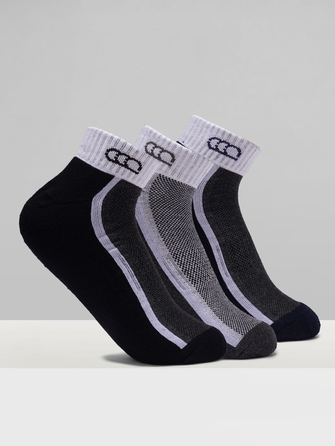 Ajile by Pantaloons Men 3-Pcs Ankle-Length Socks - view 1