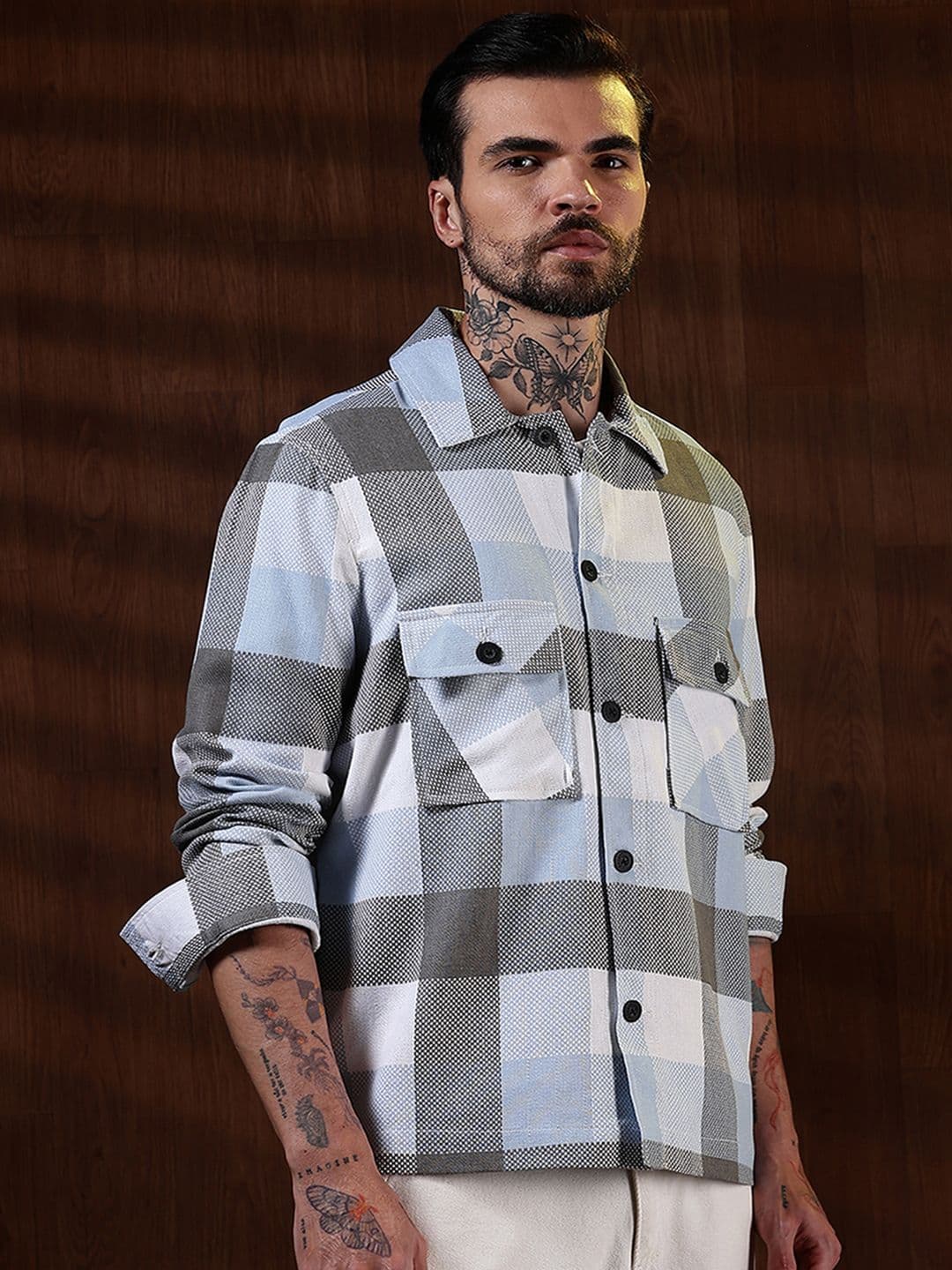 Eszett Men Checked Tailored Jacket - view 1