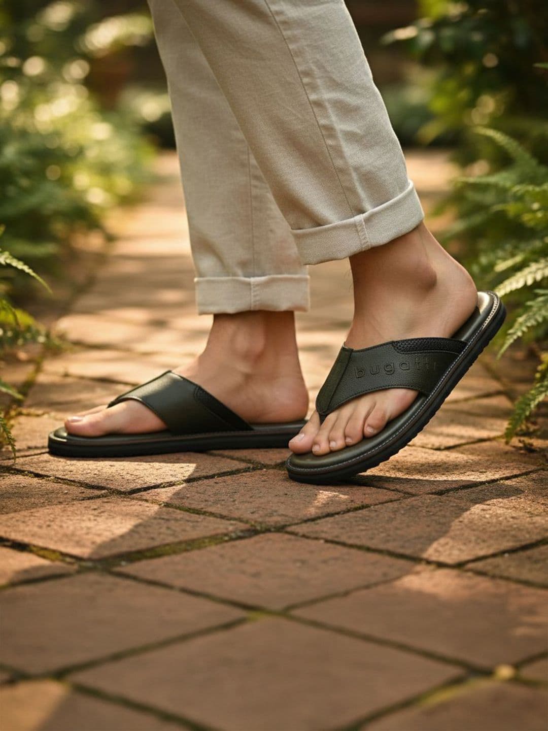 Bugatti Men Leather Comfort Sandals - view 1
