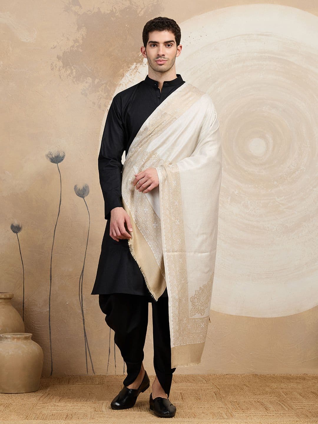 WEAVERS VILLA Men Merino Wool Mufflers - view 1