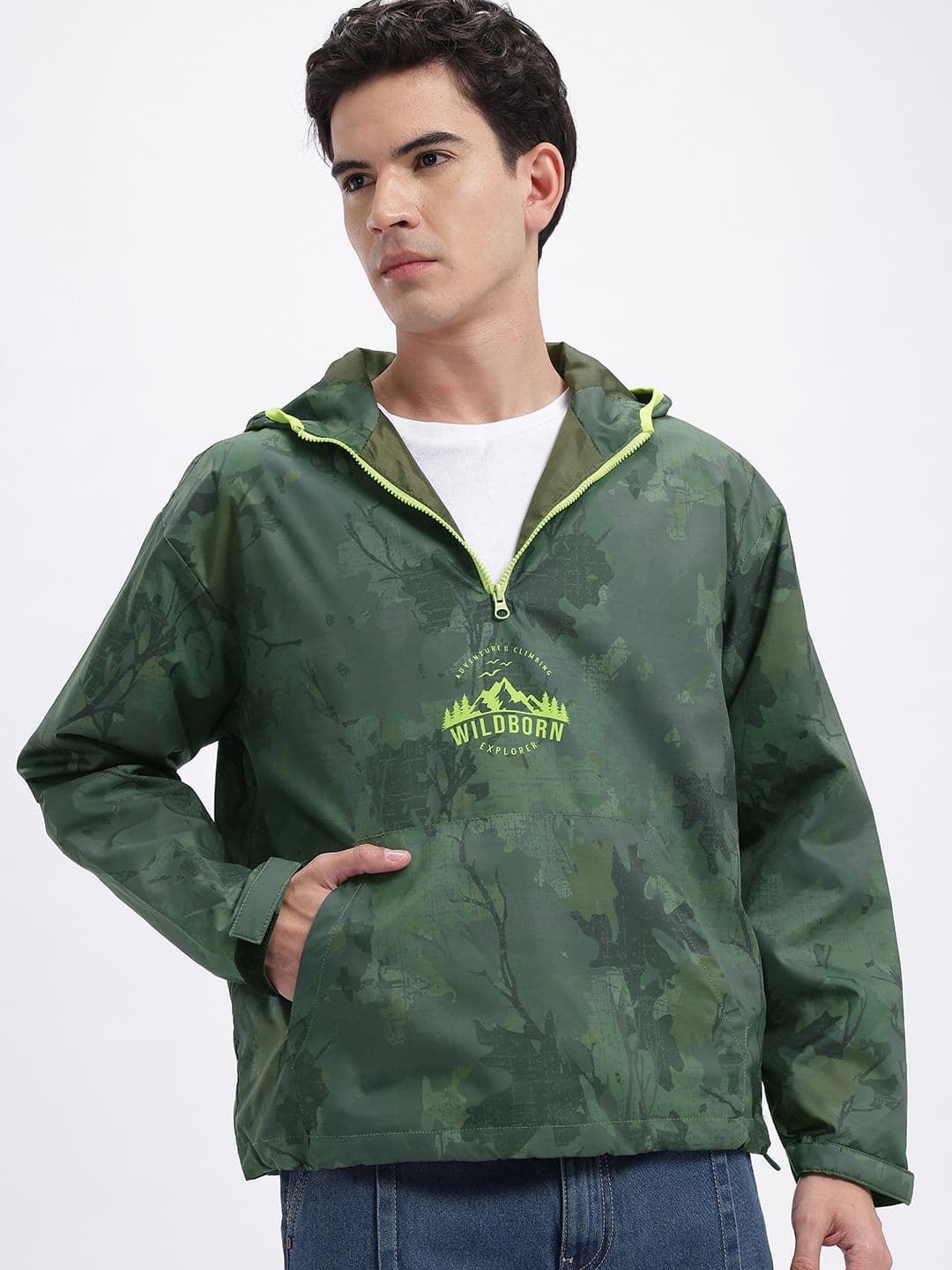 glitchez Men Camouflage Windcheater Tailored Jacket - view 1