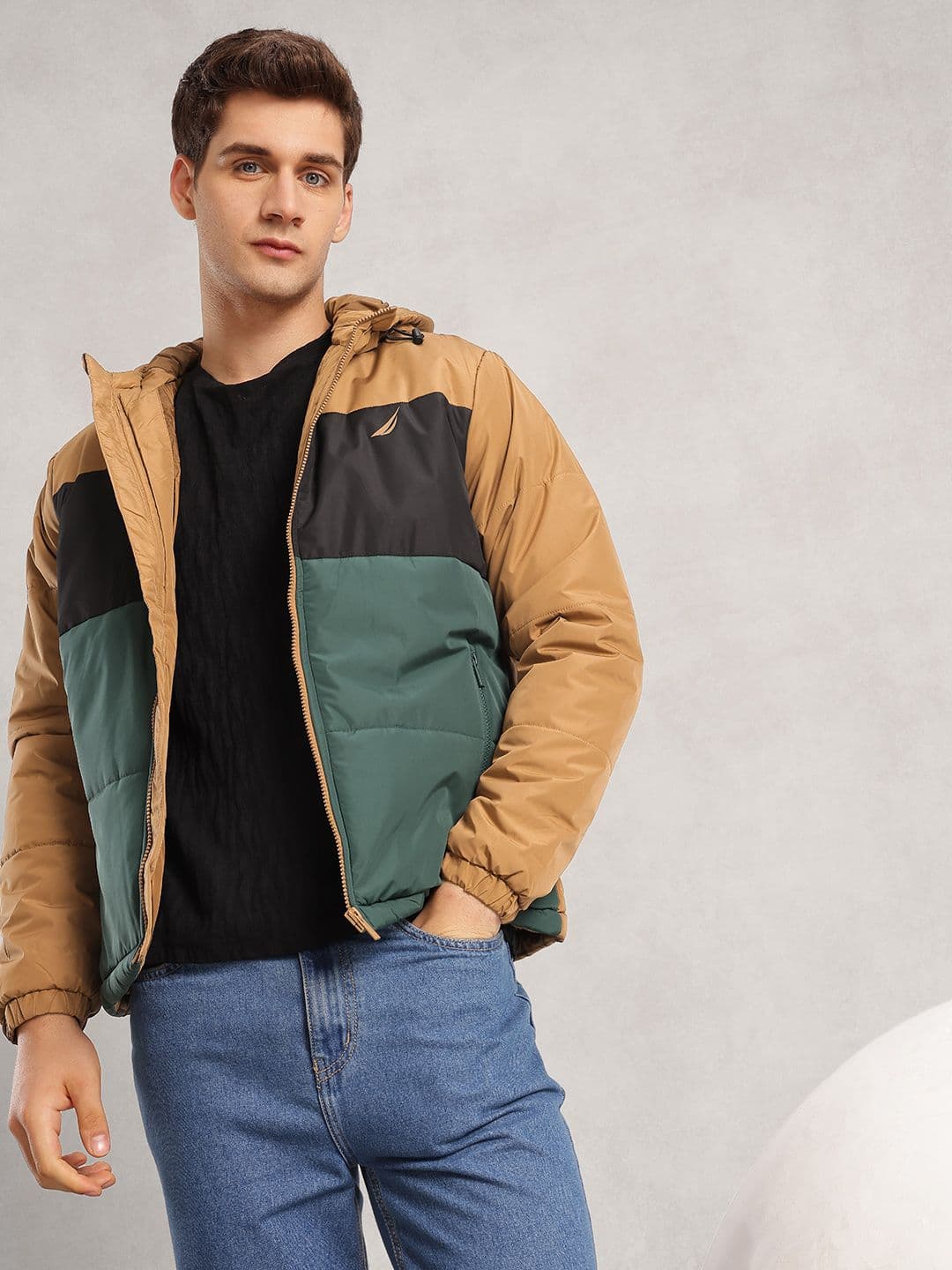 Nautica Colourblocked Padded Jacket - view 1
