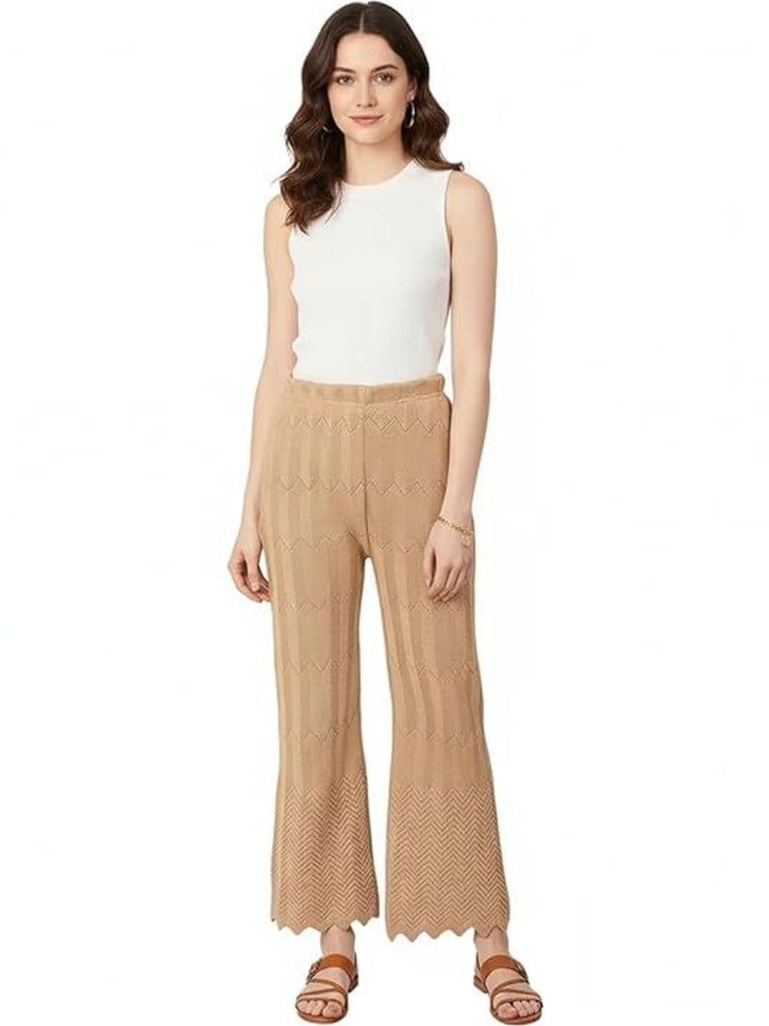 Thrifty Thread Women Knitted Palazzos - view 1