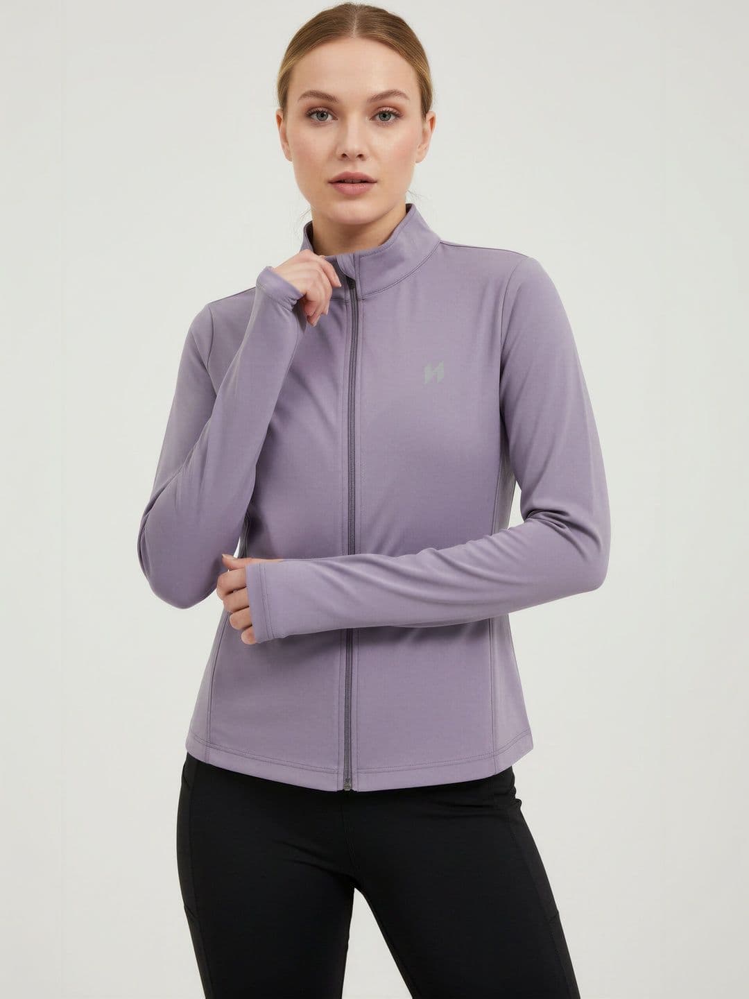 HUMAN SPIRIT Women Brand Logo Reflective Strip Sporty Jacket - view 1