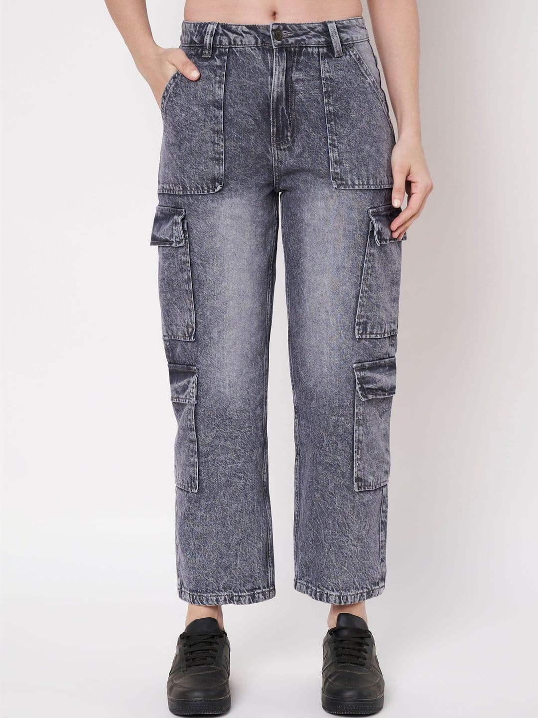 Zaahii Women Relaxed Fit High-Rise Heavy Fade Jeans - view 1