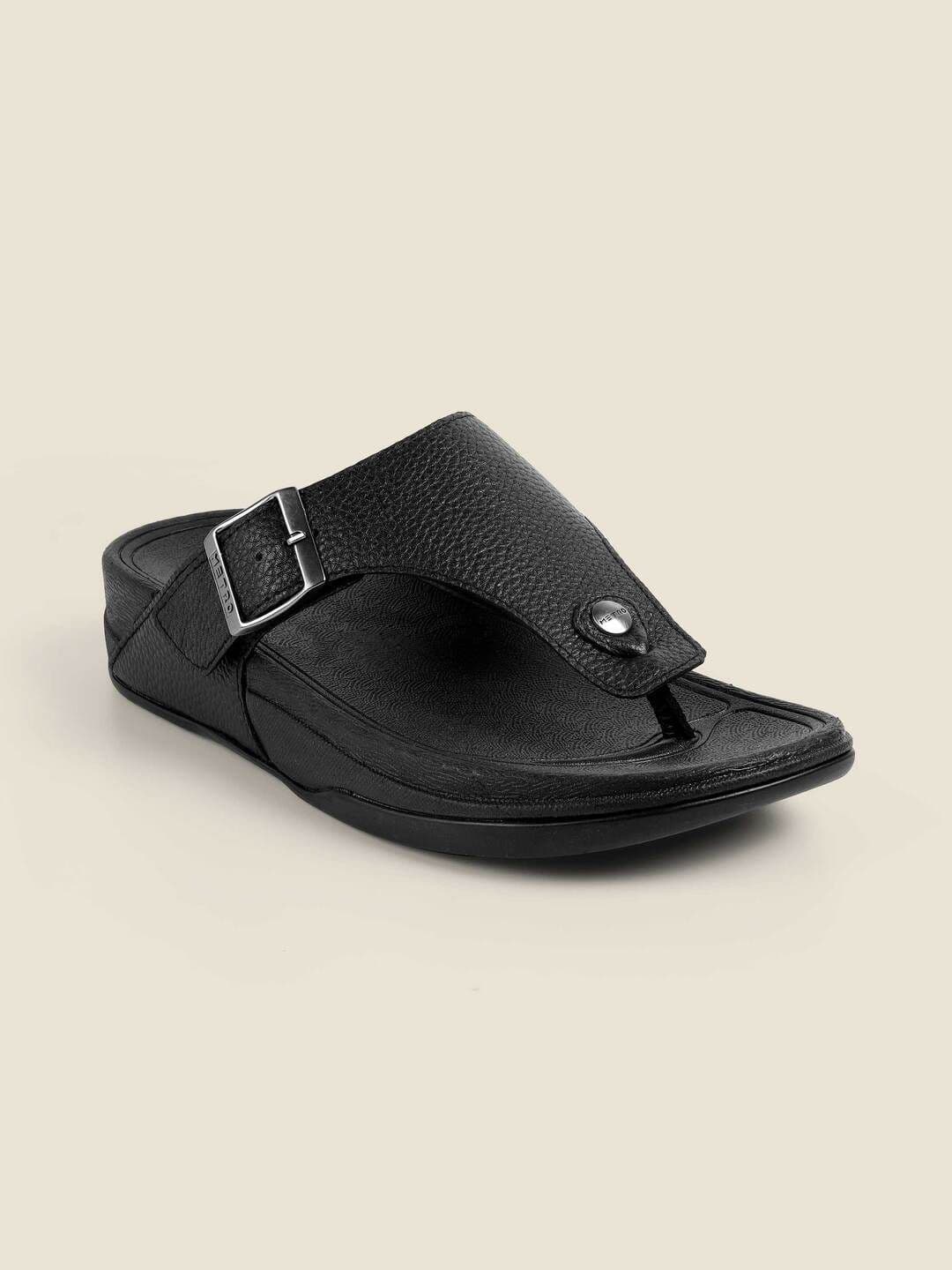 Metro Men Leather Comfort Sandals - view 1