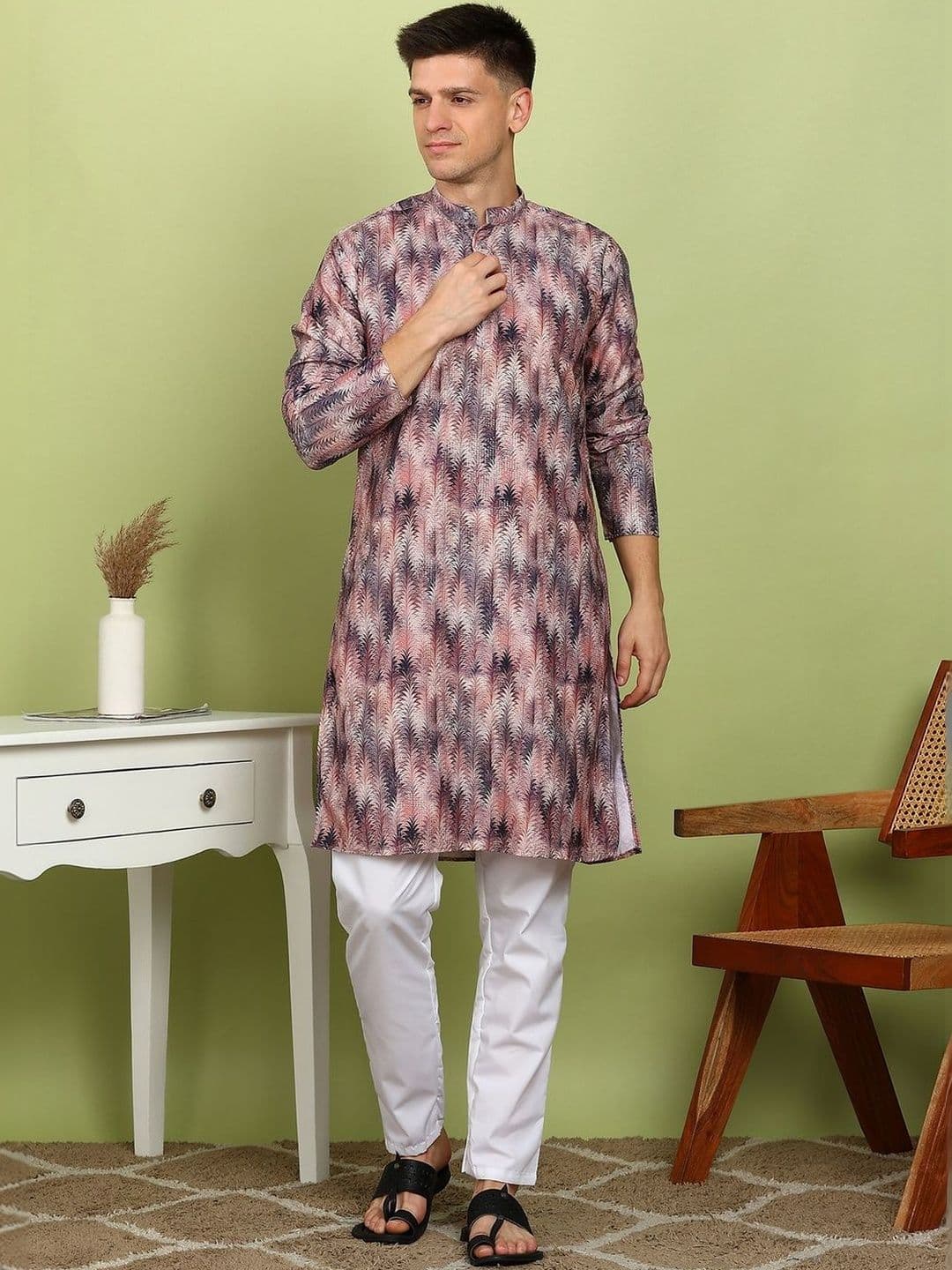 FUBAR Men Embellished Kurta - view 1