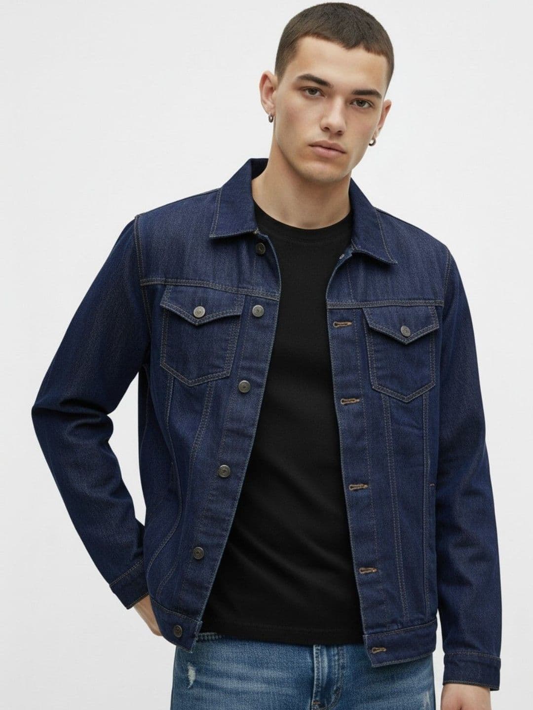 glitchez Men Denim Jacket