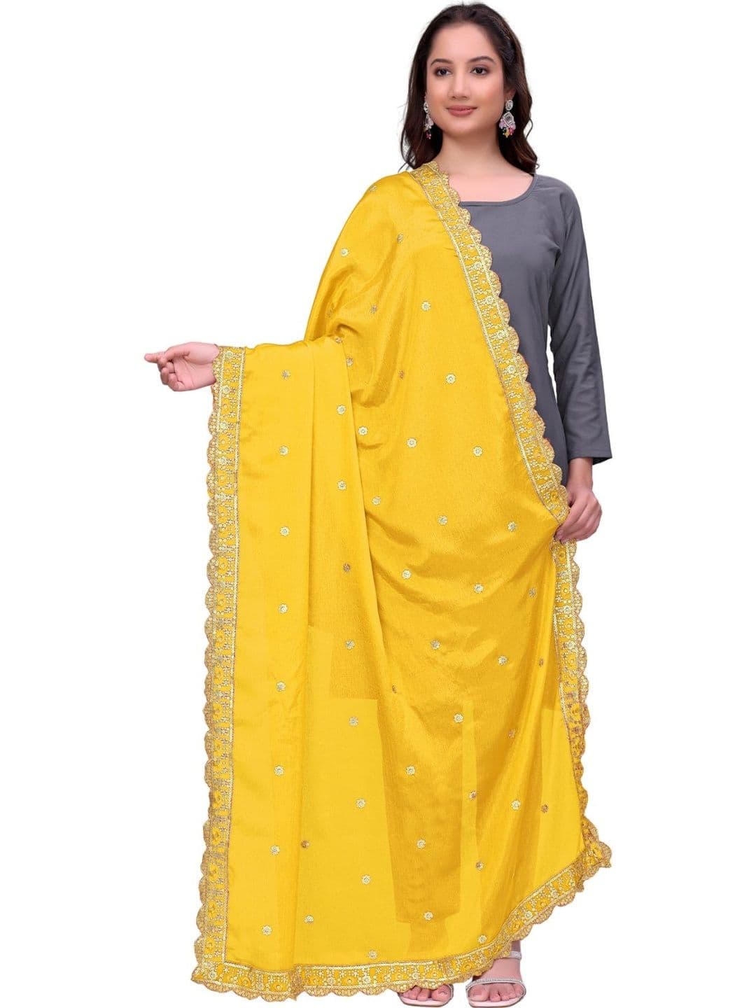 Kemza Ethnic Motifs Embroidered Dupatta with Sequinned - view 1