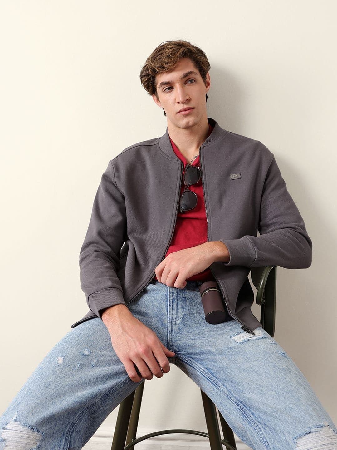 THE BEAR HOUSE Men Lightweight Outdoor Bomber Jacket - view 1