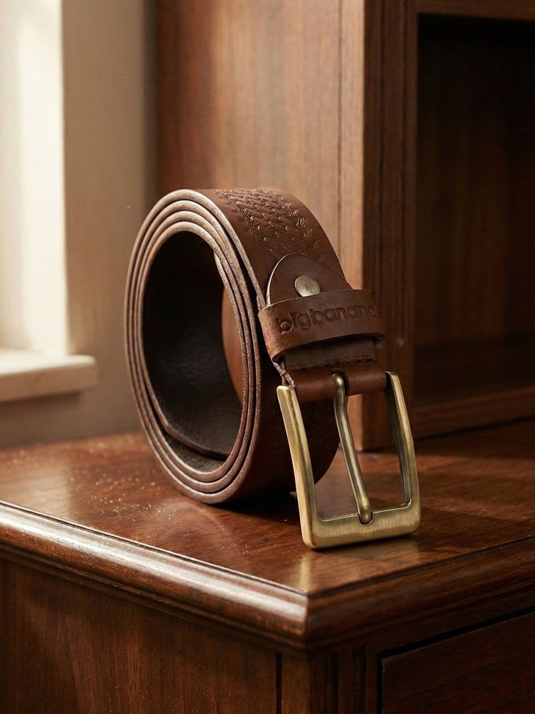 bigbanana Men Plus Size Leather Belt