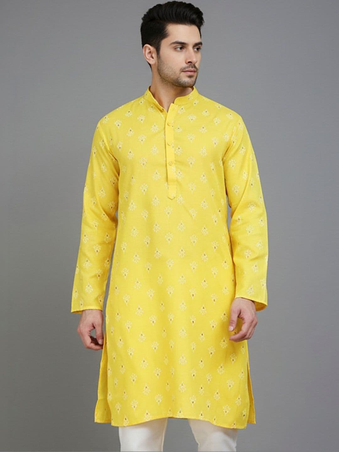 Anouk Rustic Men Floral Printed Kurta - view 1