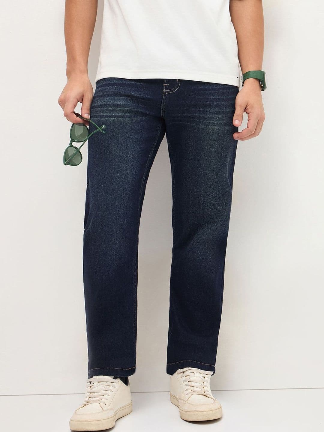 Urbano Fashion Men Regular Fit Mid-Rise Heavy Fade Stretchable Jeans - view 1