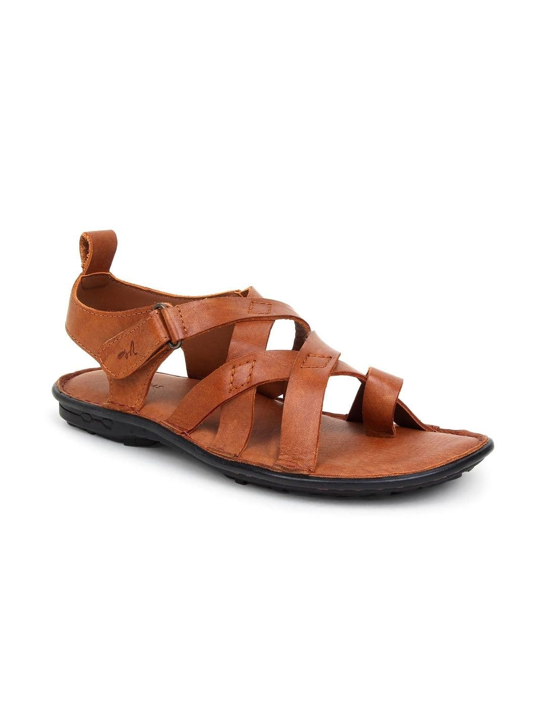 Mardi Gras Men Leather Gladiators Sandals - view 1
